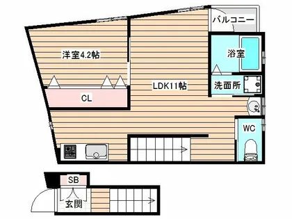 W・G fukushima【2階】の間取り