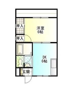 シャトー尾上【202号室】の間取り