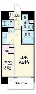 コンフォリア・リヴ南森町Q【4階】の間取り