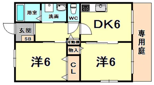 エーデルハイム【1階】の間取り