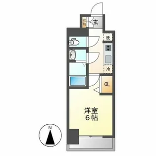 メイクスアート上前津Ⅵ【1108号室】の間取り