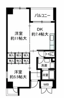 レプリオ阿倍野【3階】の間取り