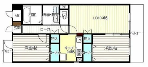 プランドール藤久【3階】の間取り