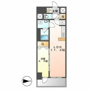 ファンファーレ黄金【1402号室】の間取り