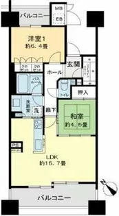 ベレーサ鶴舞公園【10階】の間取り