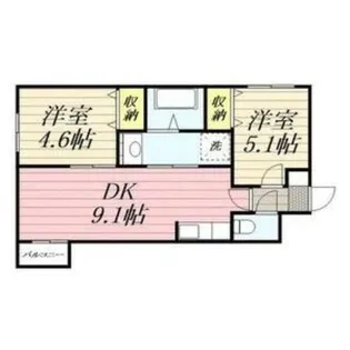 Many’s CourtN6【206号室】の間取り