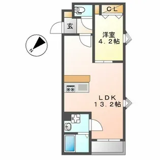 NAGOYA the NORTHGATE【1階】の間取り