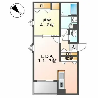 NAGOYA the NORTHGATE【203号室】の間取り