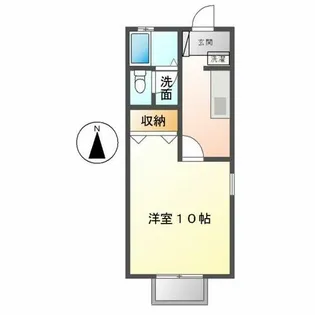 フォレストさと【201号室】の間取り