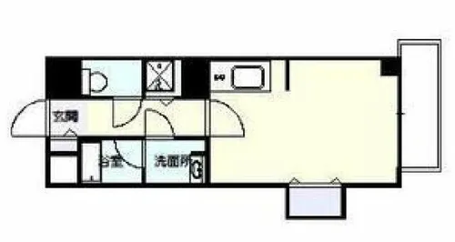 ライフ北梅田【5階】の間取り