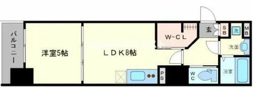 サムティ江戸堀アサント【4階】の間取り