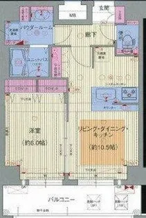 プレサンス大阪城公園パークプレイス【908号室】の間取り