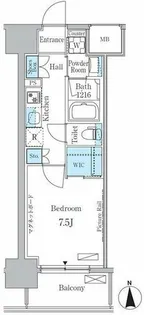ヒヴィ・カーサ名駅西【13階】の間取り