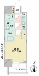 エスリードレジデンス大阪本町【4階】の間取り