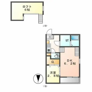 リエット【201号室】の間取り