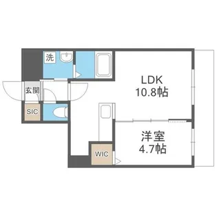 PARICI南平岸【2階】の間取り