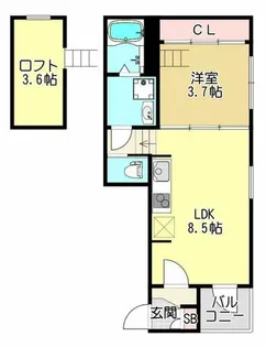 ハーモニーテラス荒川Ⅴ【3階】の間取り