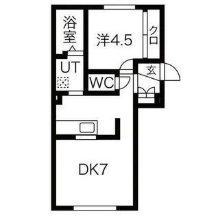 美川ハイツ7【103号室】の間取り