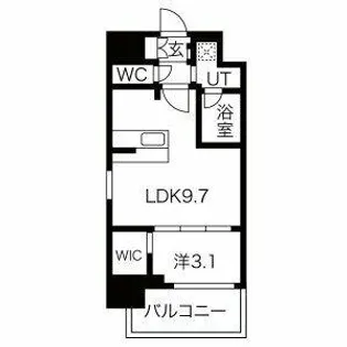 ソルテラスOSAKA EAST GATE【7階】の間取り