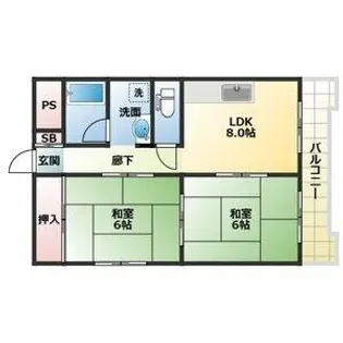 カパルア【4階】の間取り