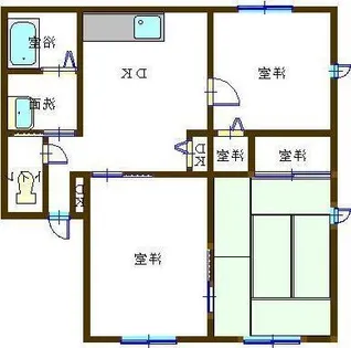 レトア網干【Ⅰ102号室】の間取り