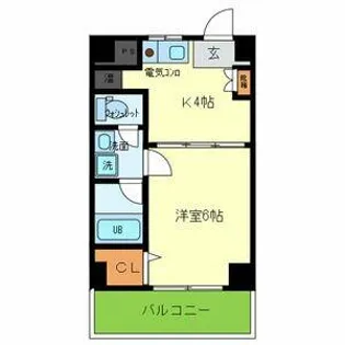 リヴィエール三井【6階】の間取り