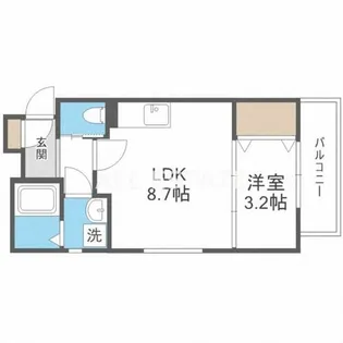 ル レーヴ今津ノース【3階】の間取り