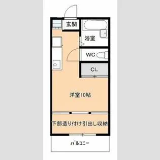 コーポメルベーユ【1階】の間取り