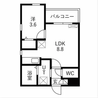 CHERIM中村公園ONYX【2階】の間取り