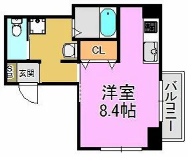 みおつくし高井田【3階】の間取り