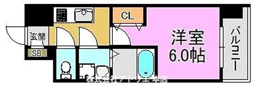インザライフ大阪EAST RESIDENCE【15階】の間取り
