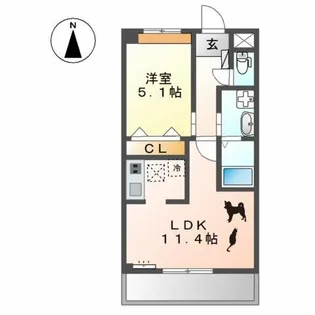 グレース壱番館【3階】の間取り
