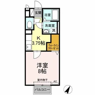 セジュール野口【2階】の間取り