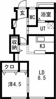 仮称知多八幡アパート【1階】の間取り