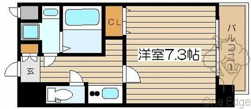 カスタリア新梅田【8階】の間取り