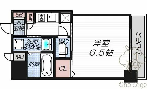 アクアプレイス梅田5【8階】の間取り