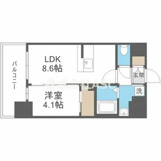 エスリードレジデンス梅田グランゲート【5階】の間取り