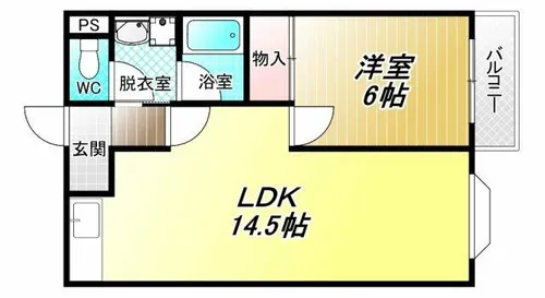 ビートル山本北D棟【2階】の間取り
