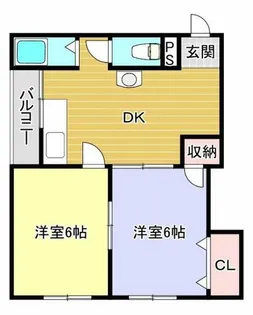 マンション丸保【2階】の間取り