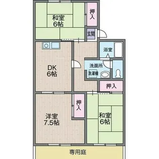 セジュール名谷【2階】の間取り