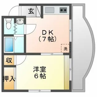 矢野ビル【303号室】の間取り