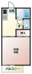 エスティーム高師【1階】の間取り