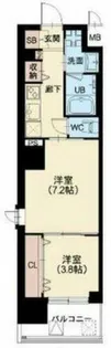 スプランディッド堀江【7階】の間取り