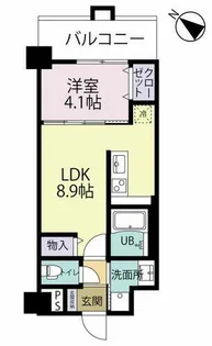 エルグランド吉塚【5階】の間取り