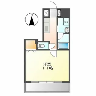 レジディア久屋大通【507号室】の間取り