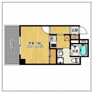 ルピナス高砂【602号室】の間取り