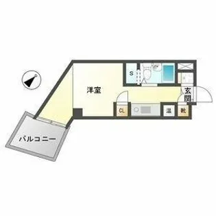 天神エクセル12【608号室】の間取り