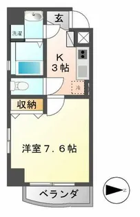 LEXCEED izumi(レクシードイズミ)【802号室】の間取り