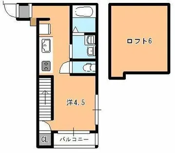 オレンジハイツ【1階】の間取り