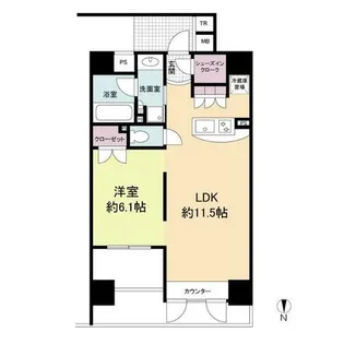 プライムアーバン堺筋本町【12階】の間取り